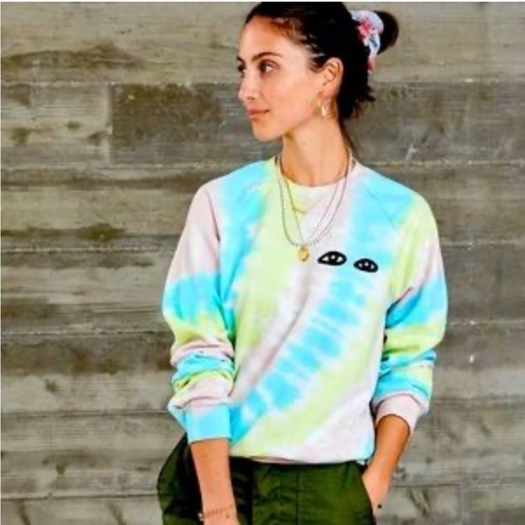 CLARE V. TIE DYE SWEATSHIRT